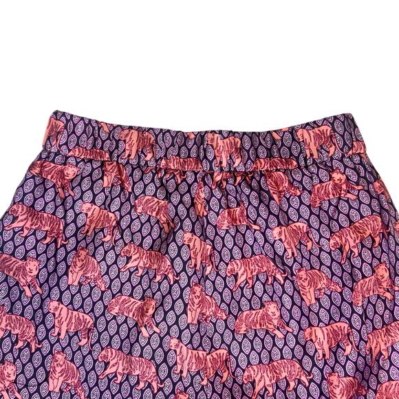 J.Crew Collection Silk Pull-On Easy Pants in Roaming Tigers Size 6 - Picture 9 of 10